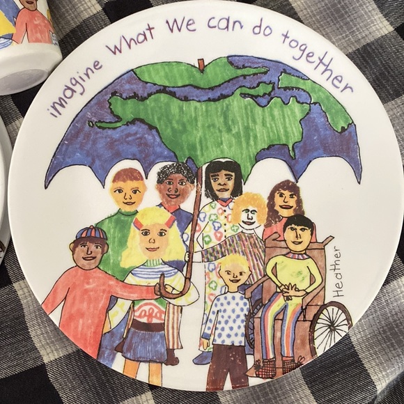 5pcs. INCLUSIVE ARTWORK♥️CORELLE by Corning. 2 plates. 2 bowls. 1 mug. ADORBZ - Picture 4 of 13